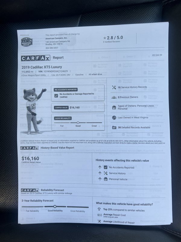 Used 2019 Cadillac XT5 Luxury AWD/4WD image 16