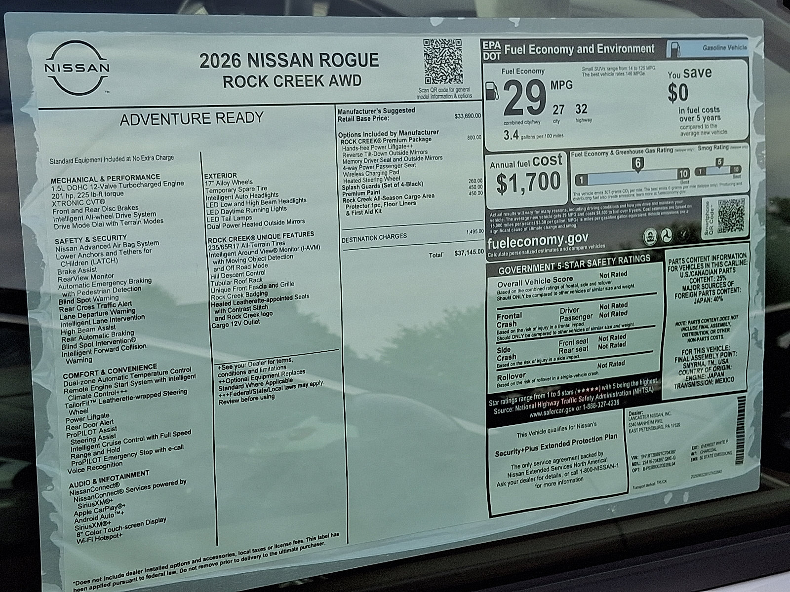 New 2026 Nissan Rogue SV w/ Rock Creek Premium Package image 8