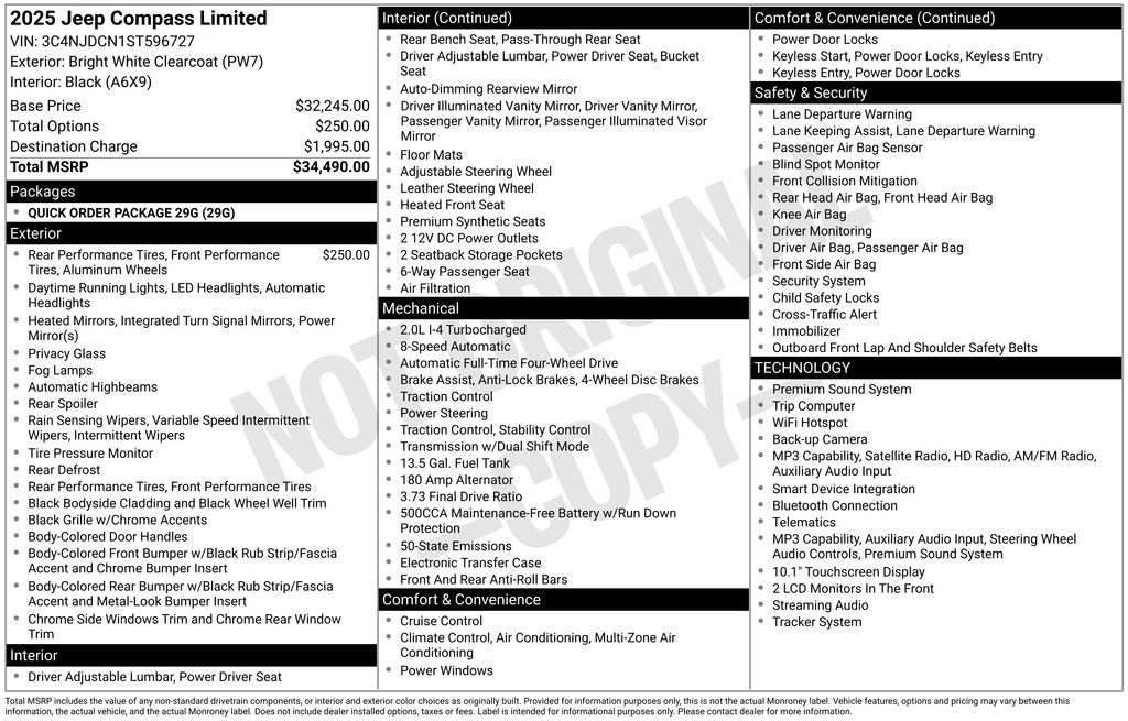 Certified 2025 Jeep Compass Limited AWD/4WD image 41