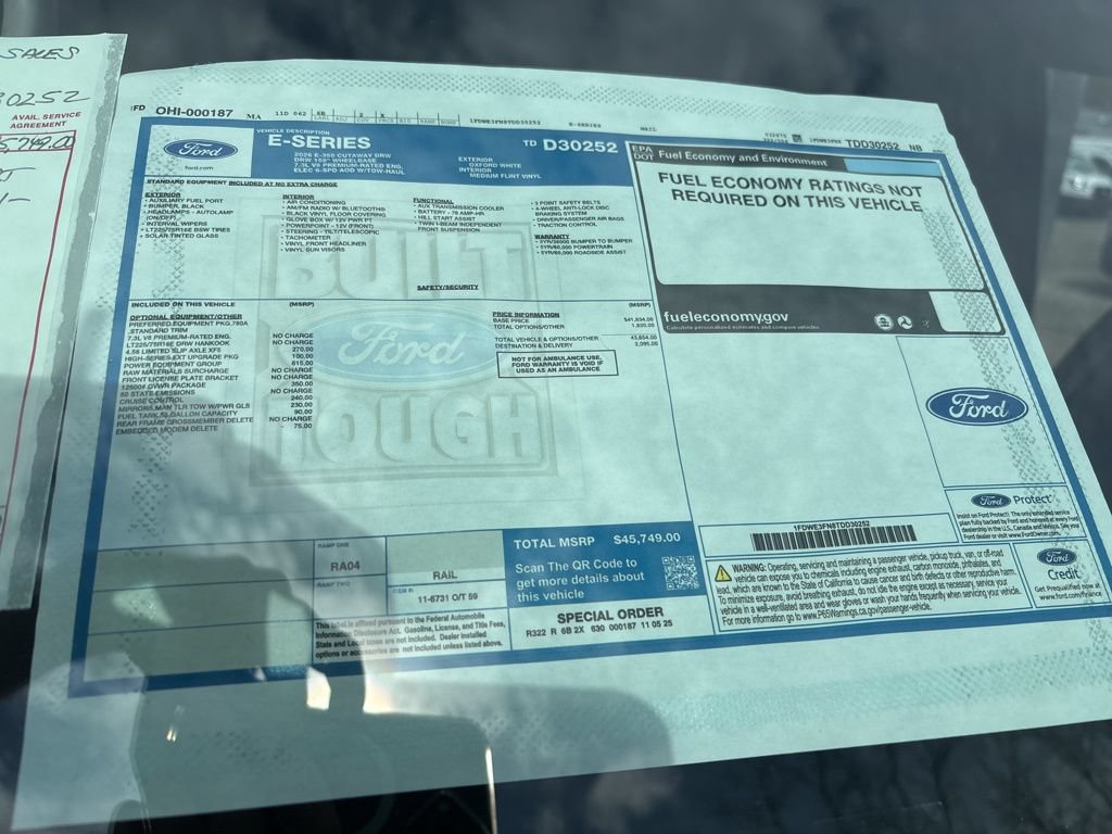New 2026 Ford E-350 and Econoline 350 Super Duty w/ Power Equipment Group RWD image 32