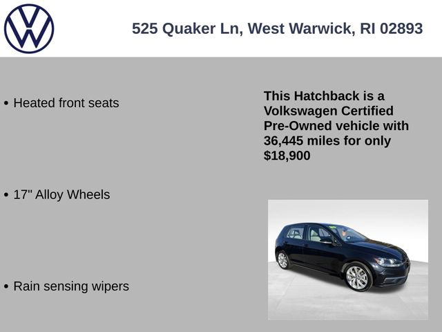 Certified 2019 Volkswagen Golf SE w/ Driver Assistance Package image 25