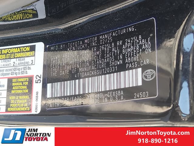 Used 2025 Toyota Camry SE FWD image 32