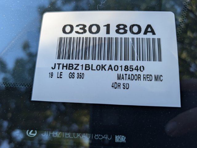Used 2019 Lexus GS 350 F Sport RWD image 39