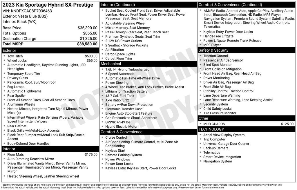 Used 2023 Kia Sportage SX Prestige image 9
