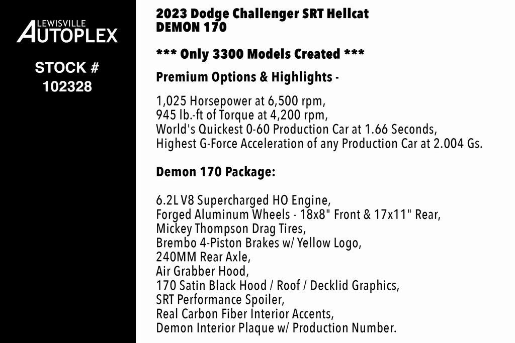 Used 2023 Dodge Challenger SRT Hellcat Redeye image 2