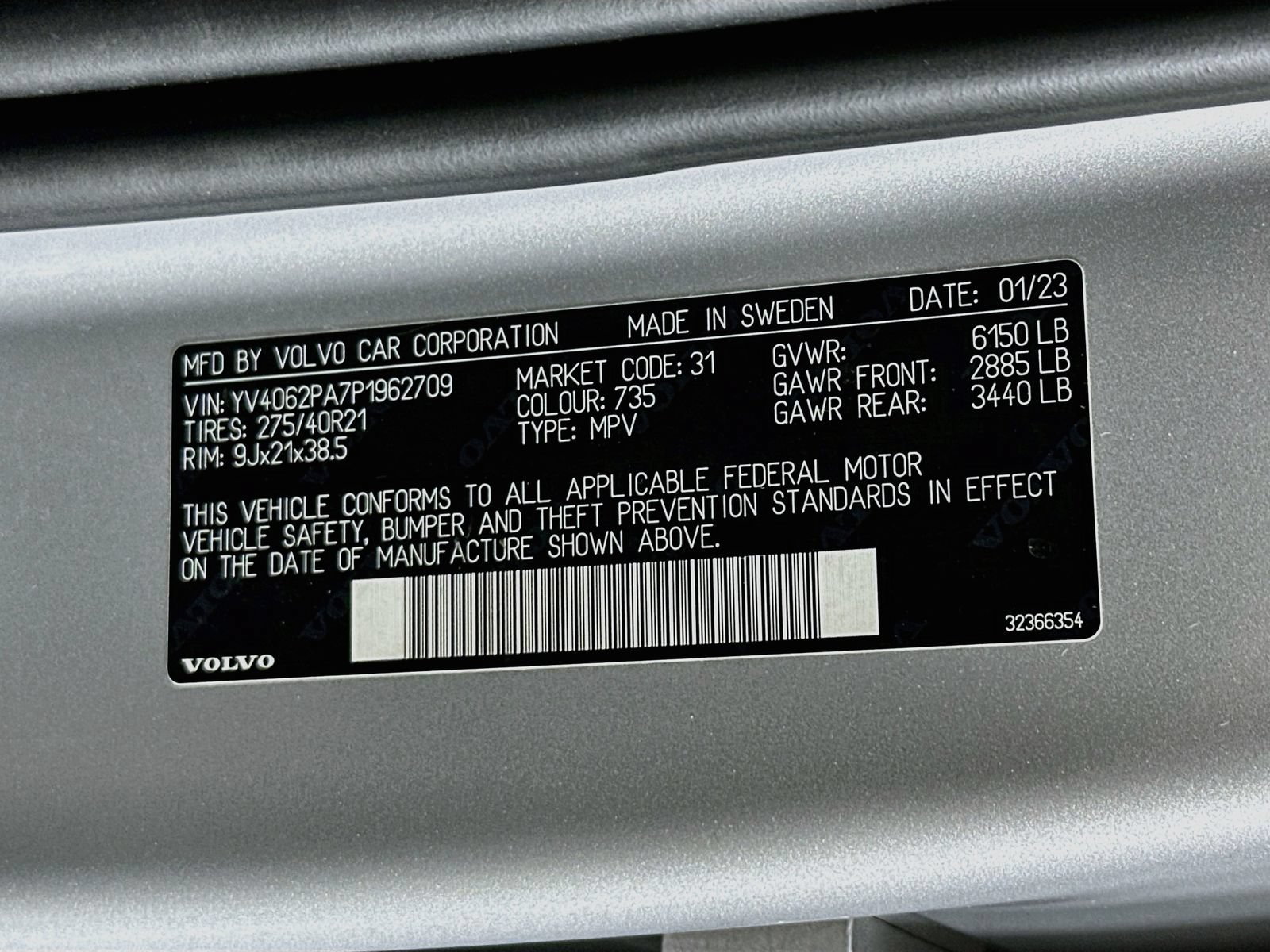 Used 2023 Volvo XC90 B6 Ultimate w/ Protection Package Premier AWD/4WD image 35