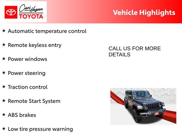 Used 2023 Jeep Wrangler Unlimited Rubicon 4xe w/ Cold Weather Group AWD/4WD image 10
