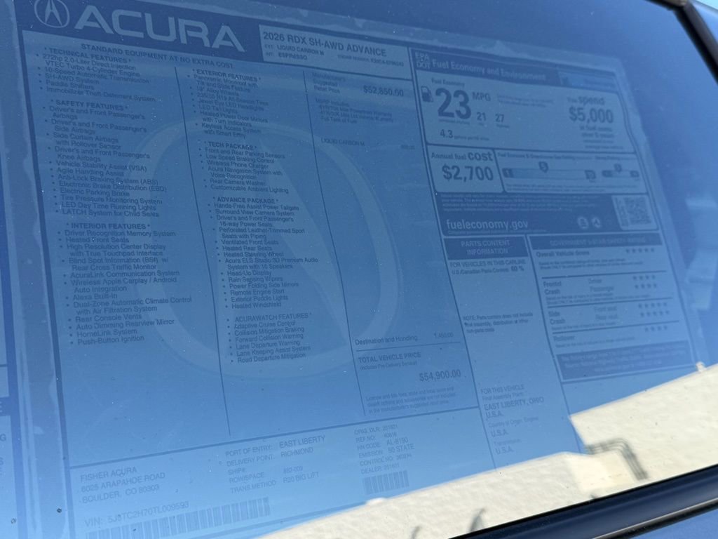 New 2026 Acura RDX SH-AWD w/ Advance Package image 28