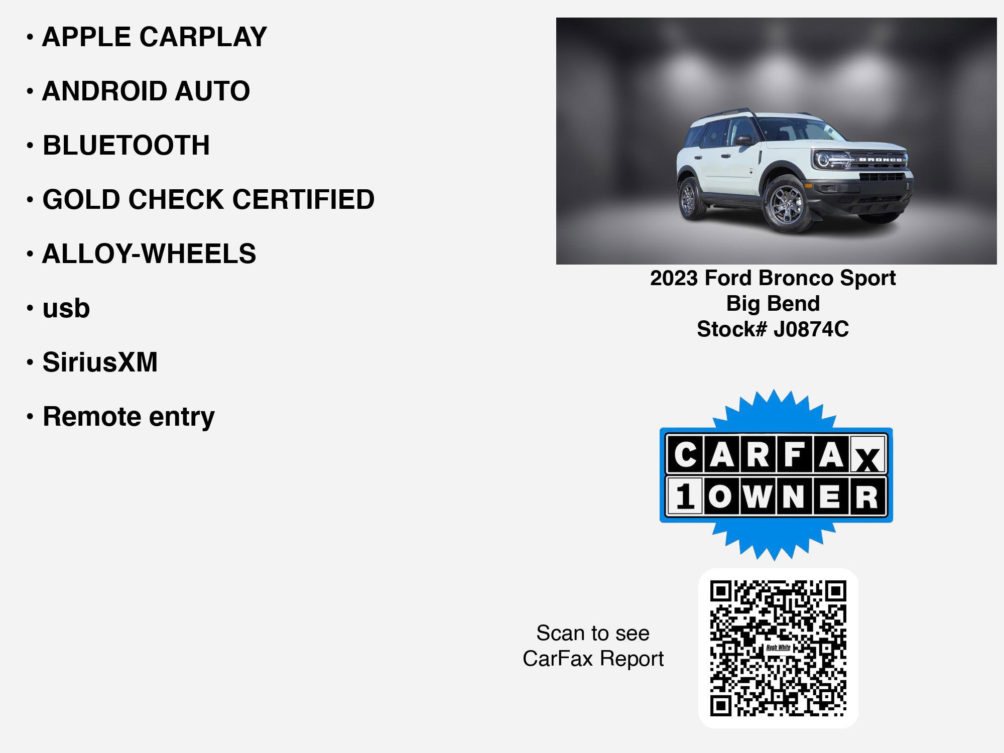 Used 2023 Ford Bronco Sport Big Bend AWD/4WD image 7