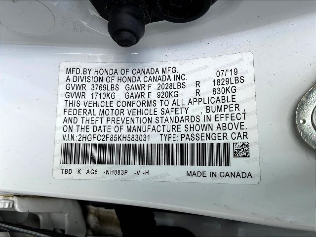 Used 2019 Honda Civic Sport image 19