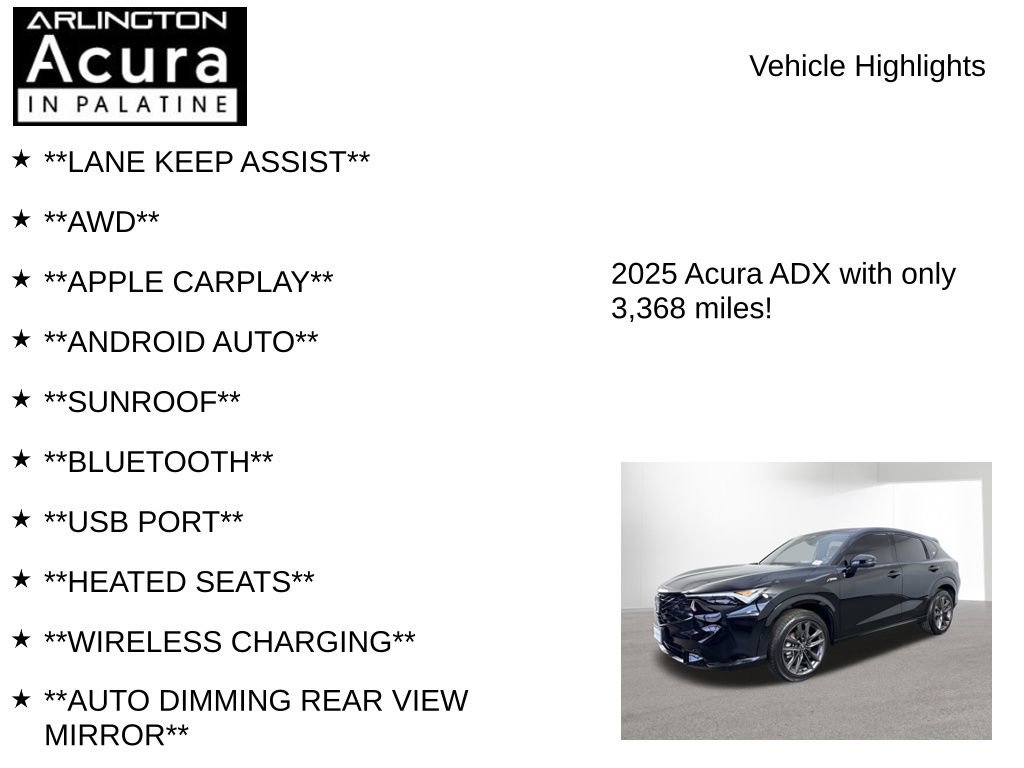 Certified 2025 Acura ADX A-Spec image 7