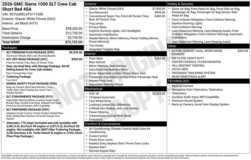Used 2026 GMC Sierra 1500 SLT w/ SLT Premium Plus Package AWD/4WD image 15