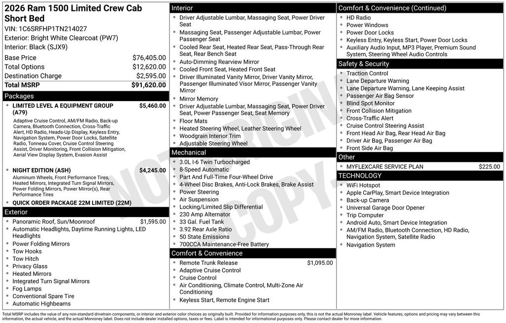 New 2026 RAM 1500 Limited AWD/4WD image 5