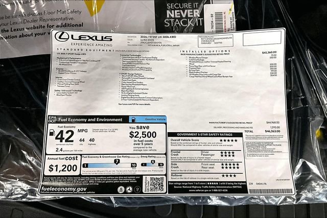 New 2026 Lexus UX 300h AWD image 14