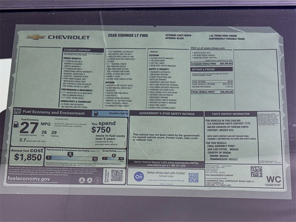 New 2026 Chevrolet Equinox LT image 20