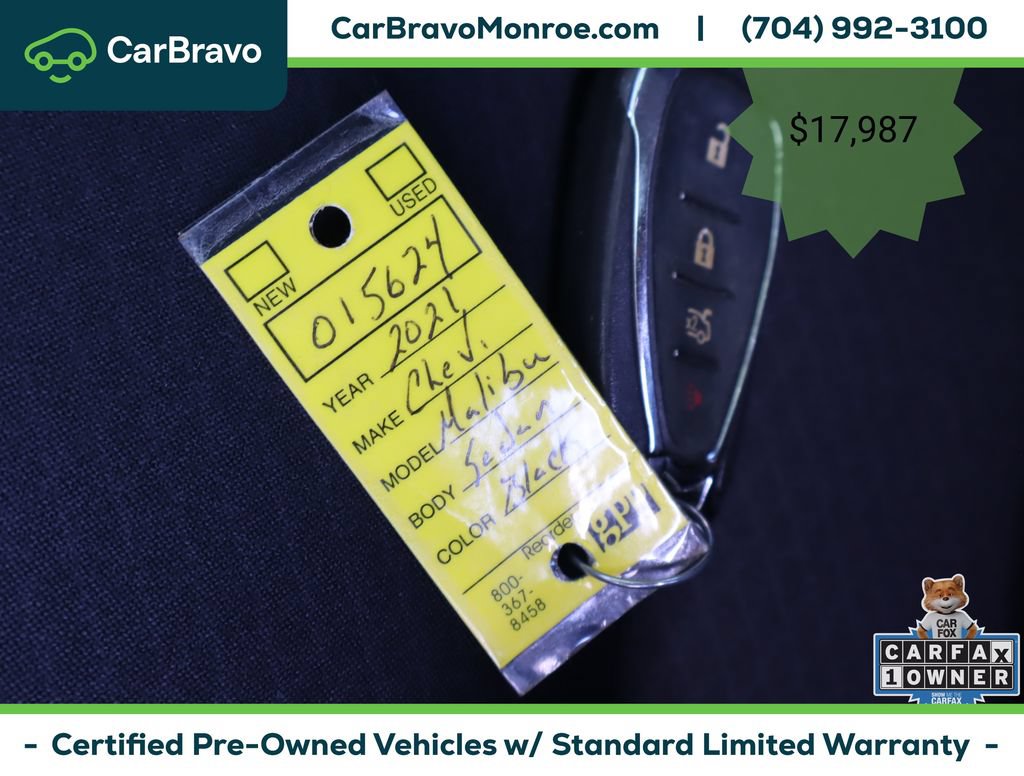 Certified 2021 Chevrolet Malibu LS FWD image 45