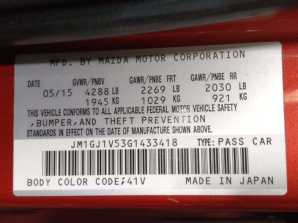 Used 2016 MAZDA MAZDA6 Touring FWD image 33