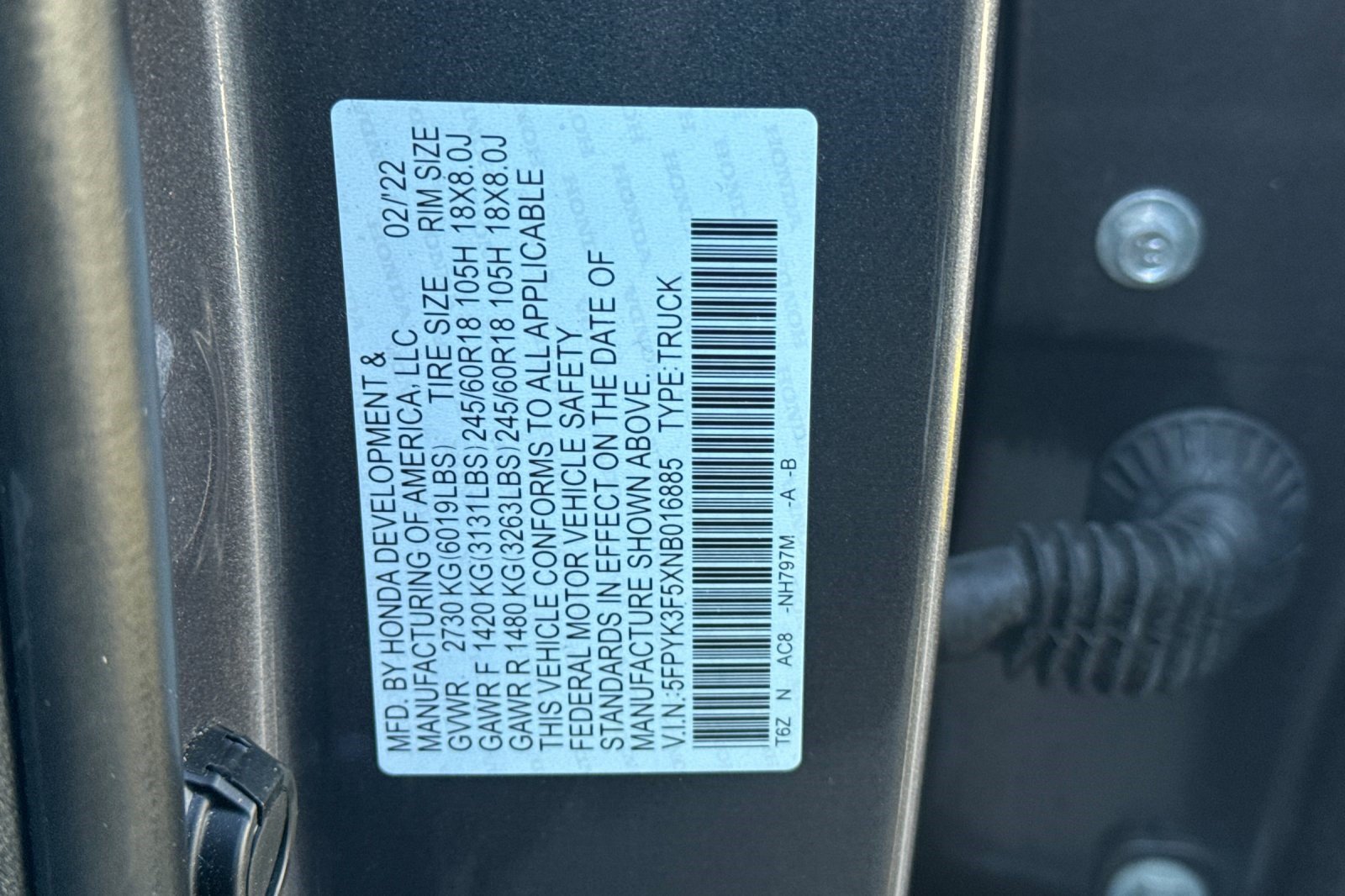 Used 2022 Honda Ridgeline RTL image 28