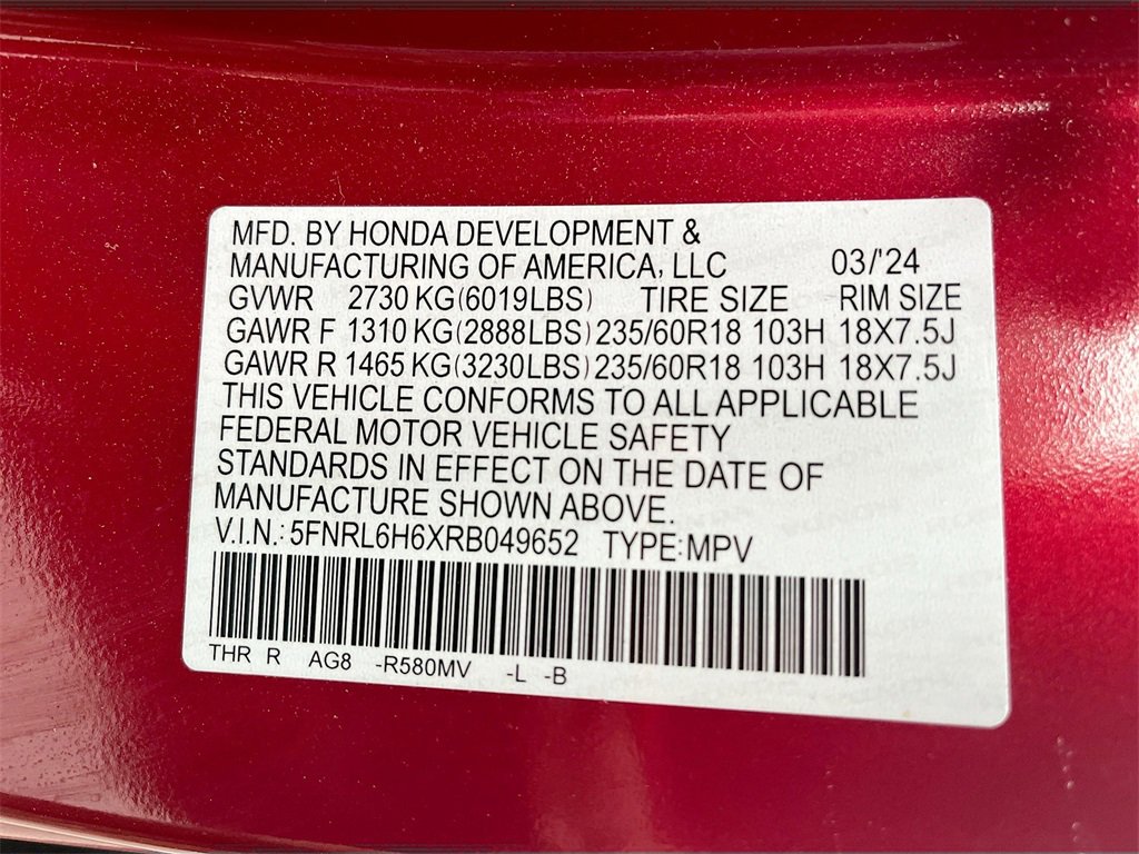 Used 2024 Honda Odyssey EX-L image 32