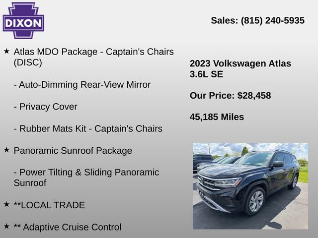 Used 2023 Volkswagen Atlas SE AWD/4WD image 4