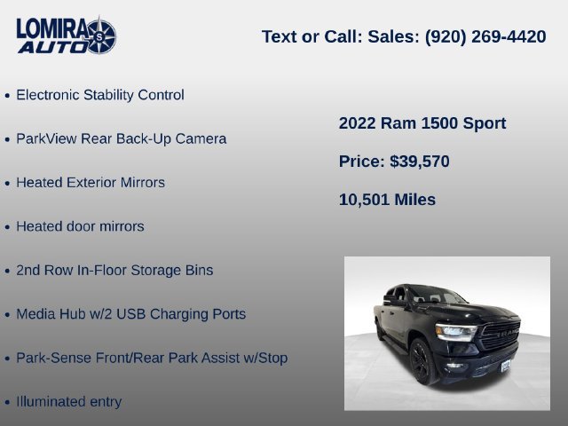 Used 2022 RAM 1500 Sport w/ Rebel Level 2 Equipment Group AWD/4WD image 20