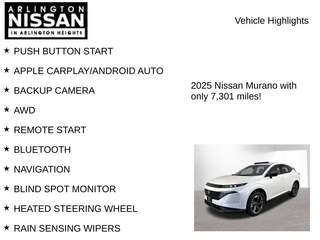 Used 2025 Nissan Murano SL w/ Cargo Package AWD/4WD image 8