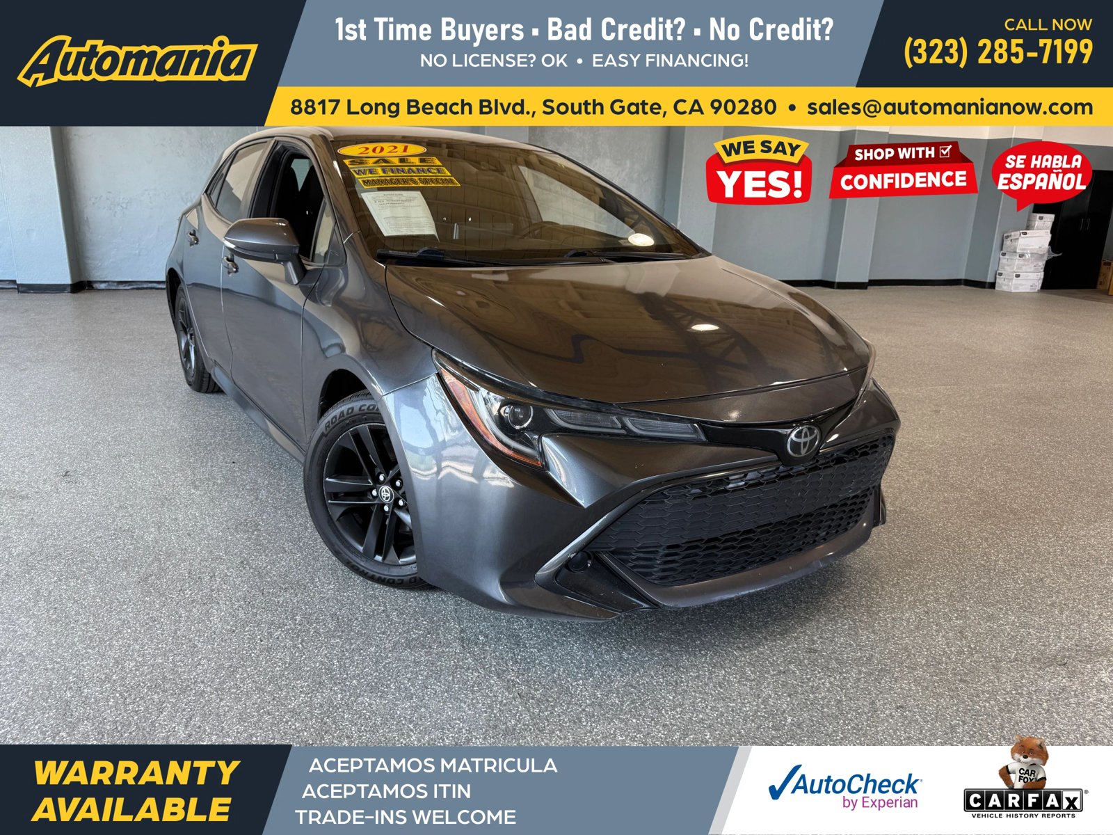 Used 2021 Toyota Corolla SE w/ Carpet Mat Package (TMS)