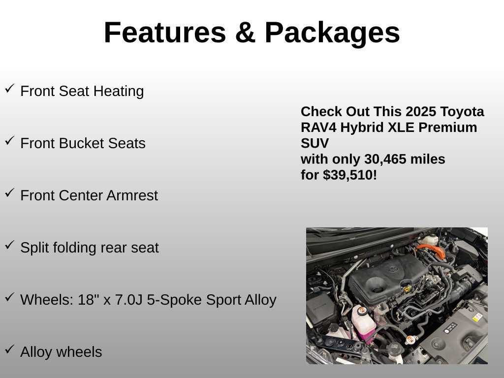 Used 2025 Toyota RAV4 XLE Premium w/ Weather Package AWD/4WD image 21
