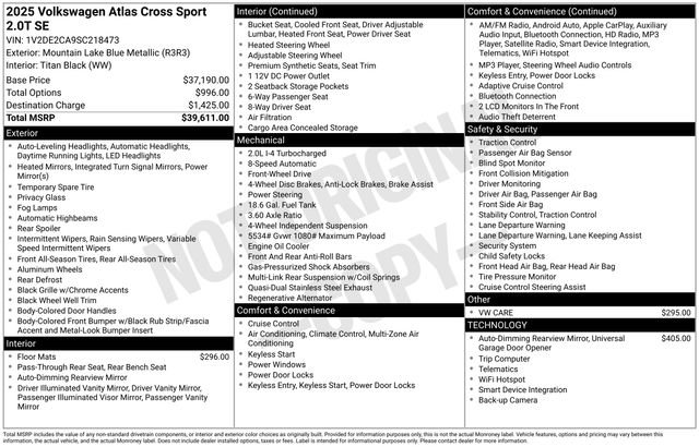 Used 2025 Volkswagen Atlas Cross Sport SE image 31