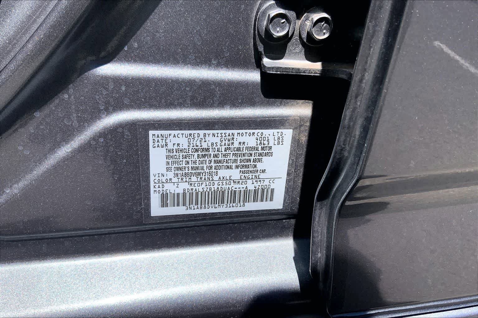 Used 2021 Nissan Sentra SR w/ SR Premium Package FWD image 20
