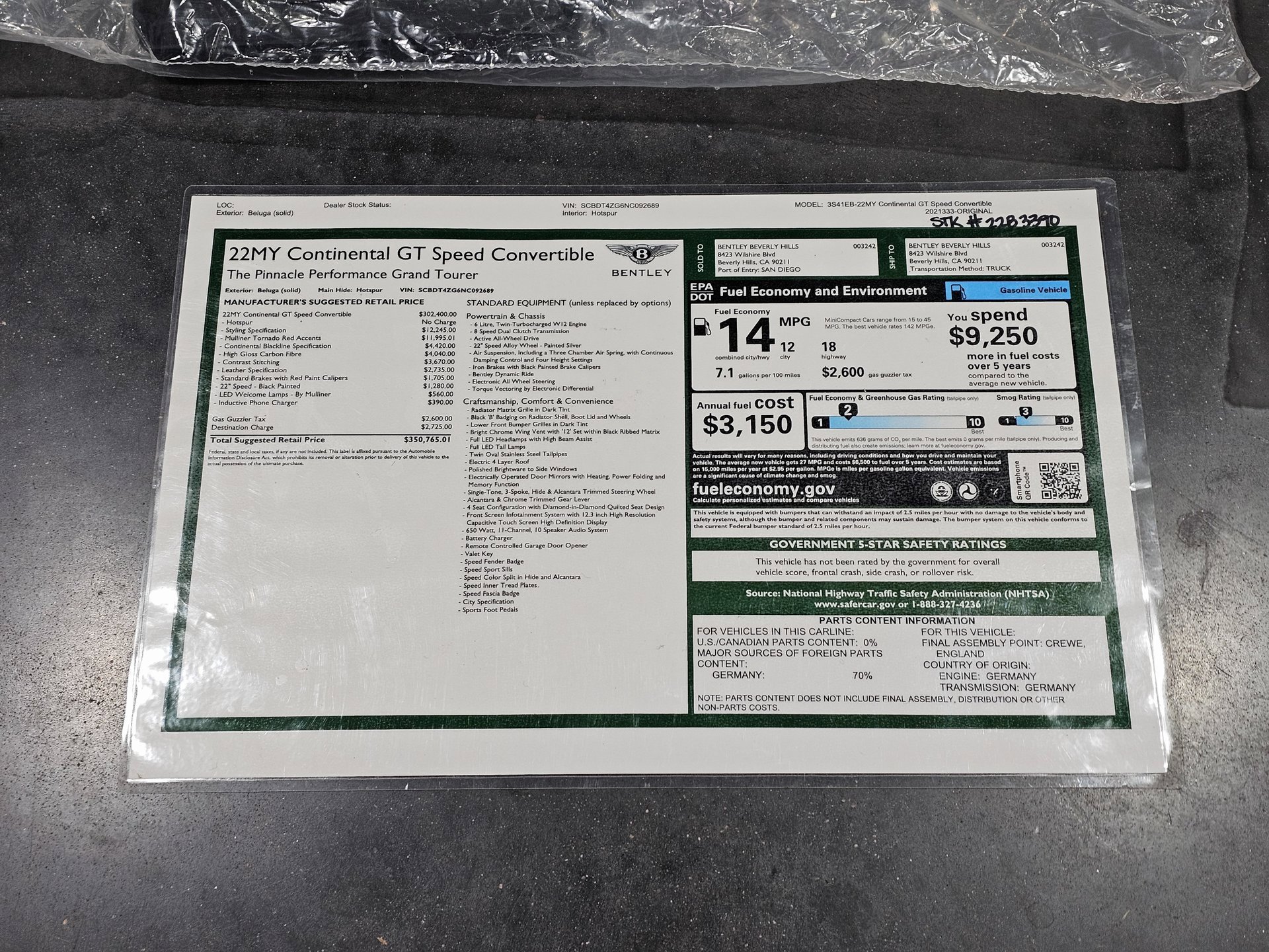 Used 2022 Bentley Continental GT Speed image 7