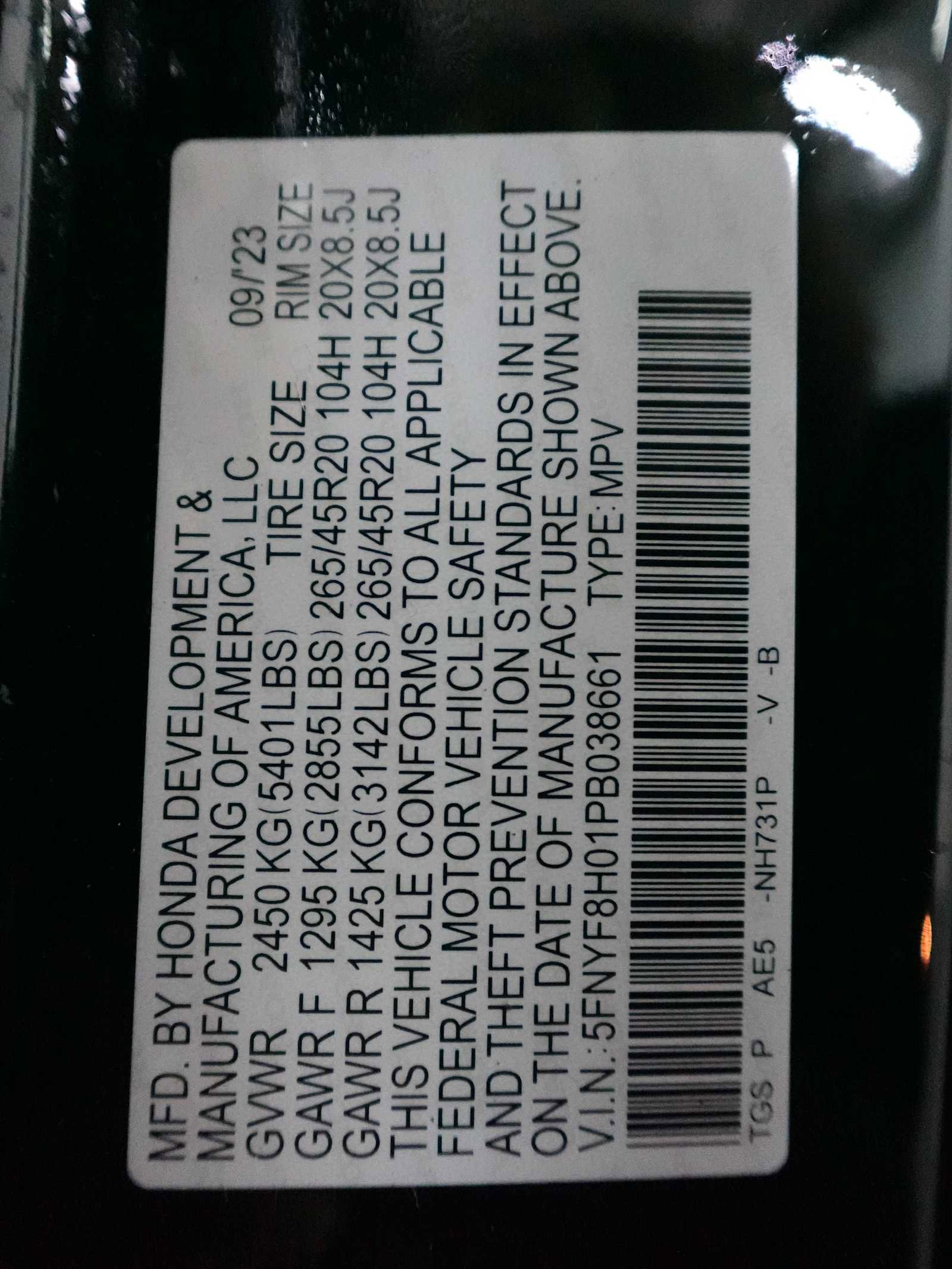 Certified 2023 Honda Passport Elite image 31