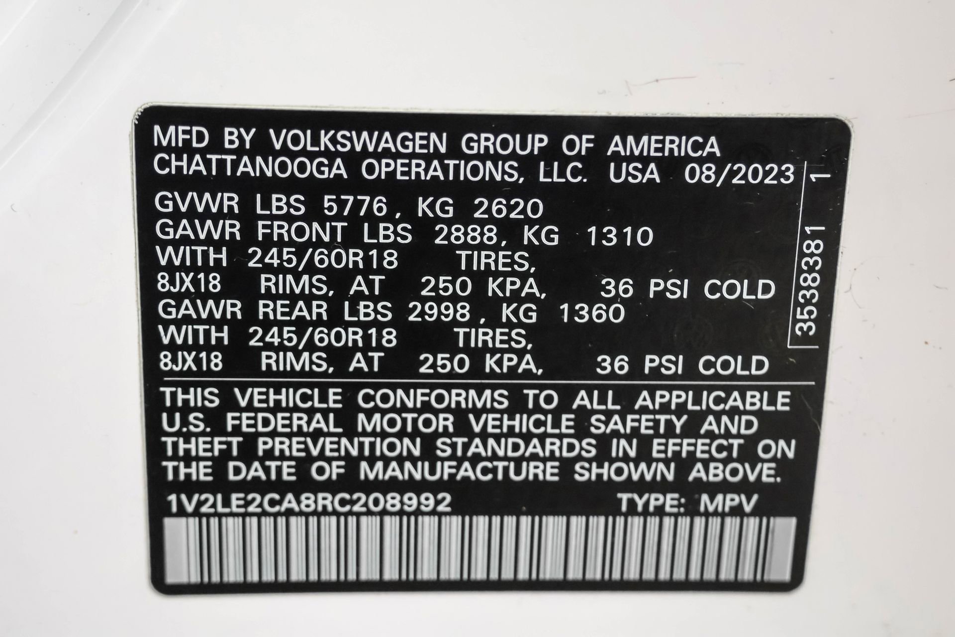 Used 2024 Volkswagen Atlas Cross Sport SE image 47