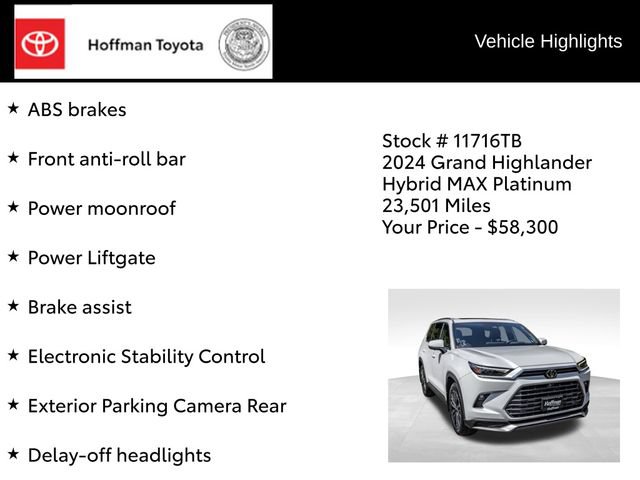 Used 2024 Toyota Grand Highlander AWD Hybrid image 36