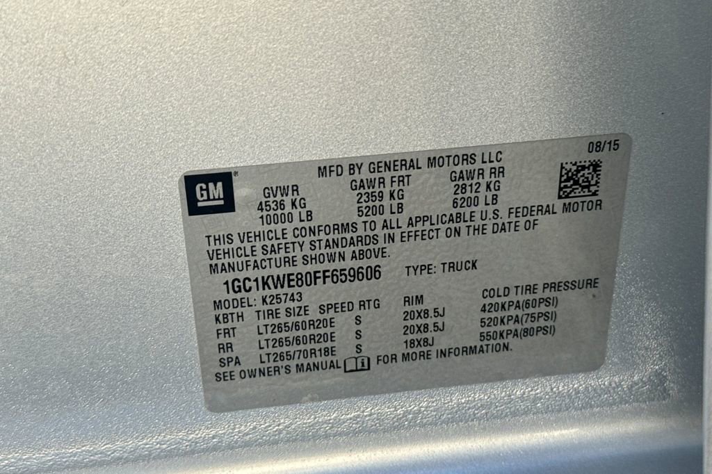 Used 2015 Chevrolet Silverado 2500 LTZ w/ Duramax Plus Package image 35