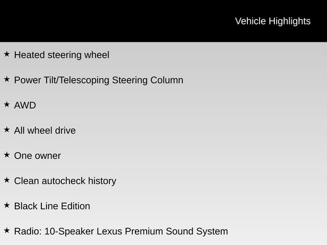 Used 2020 Lexus NX 300 AWD w/ Black Line Edition image 7
