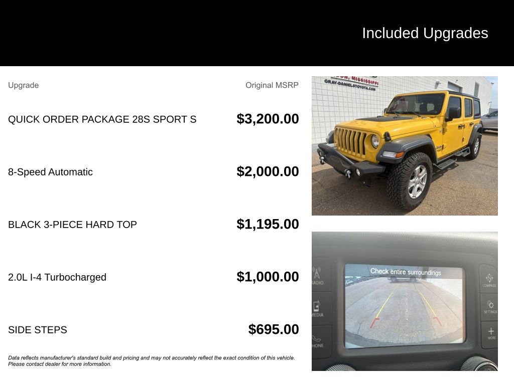 Used 2019 Jeep Wrangler Unlimited Sport S image 7