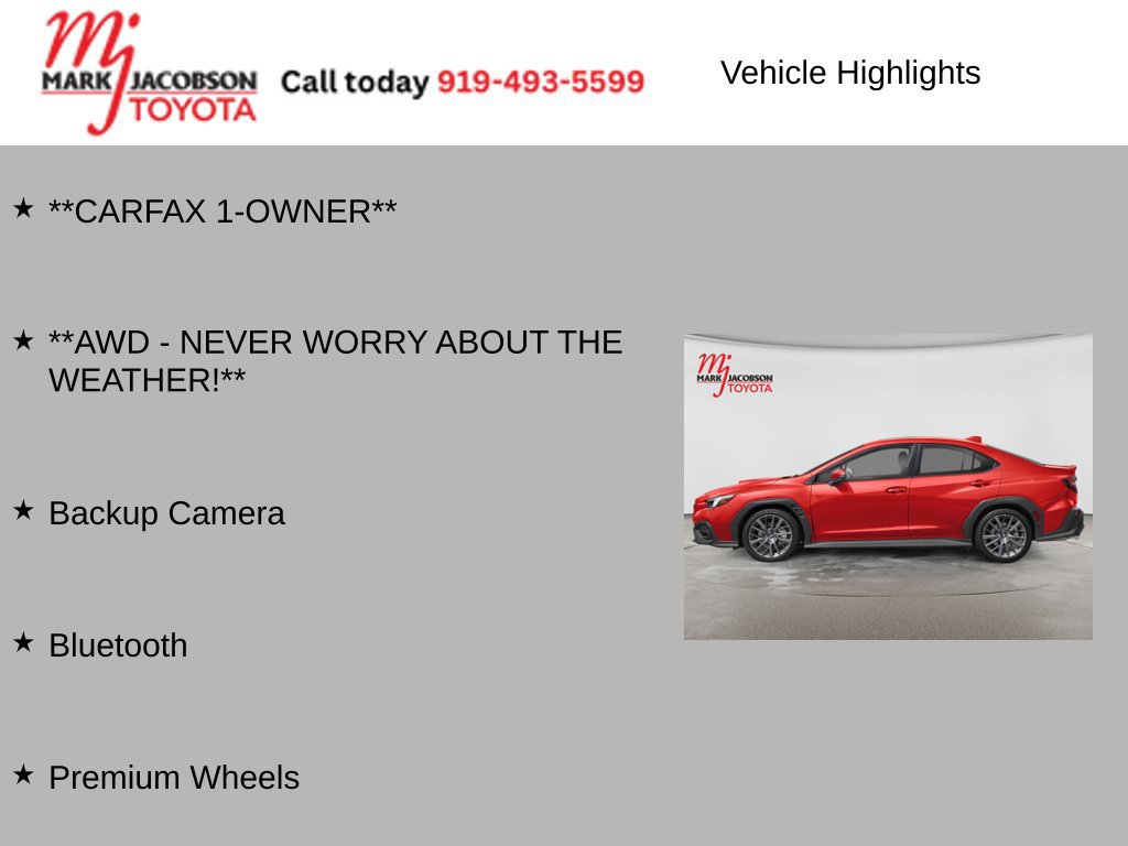 Used 2024 Subaru WRX GT AWD/4WD image 6