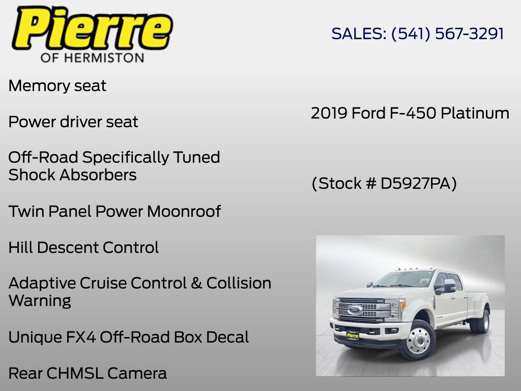 Used 2019 Ford F450 Platinum w/ Platinum Ultimate Package AWD/4WD image 18