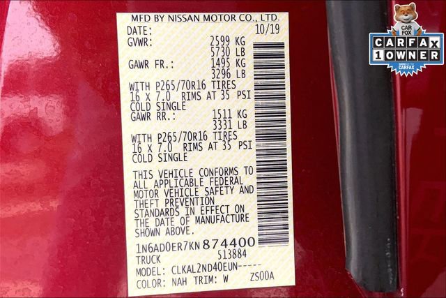 Used 2019 Nissan Frontier SV image 31