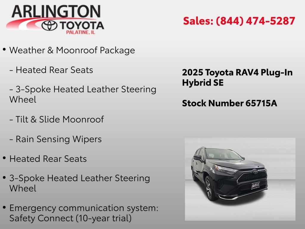 Used 2025 Toyota RAV4 SE w/ Weather & Moonroof Package AWD/4WD image 4