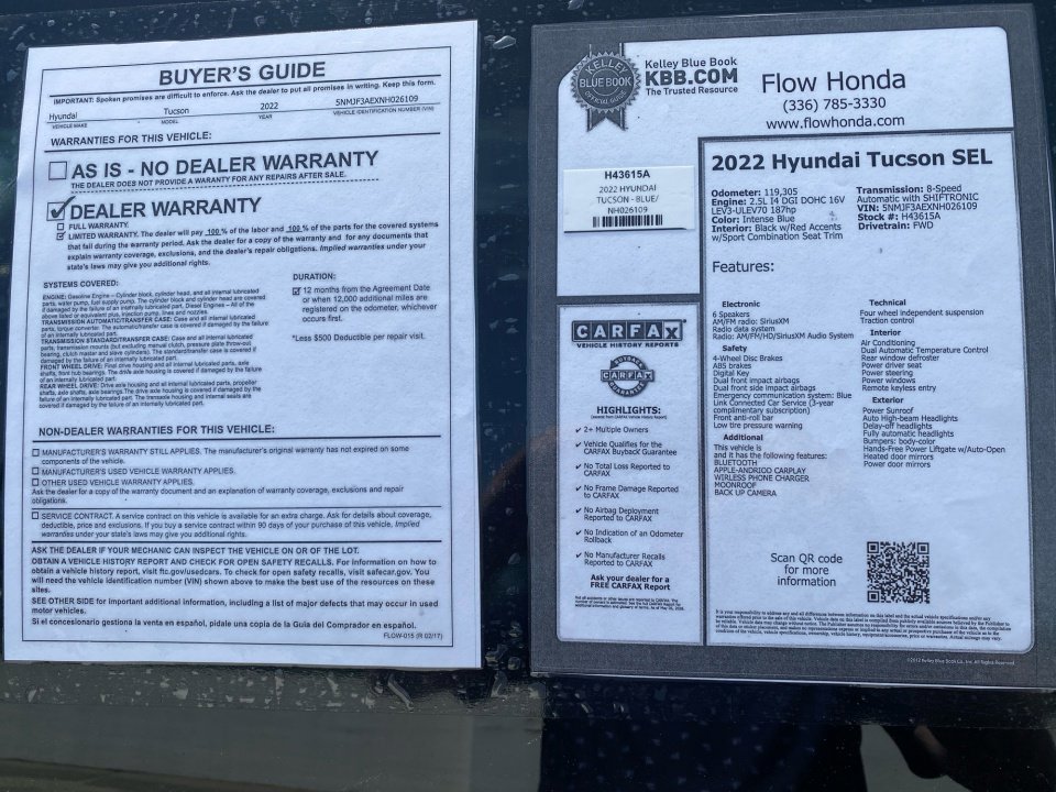 Used 2022 Hyundai Tucson SEL w/ Convenience Package FWD image 37