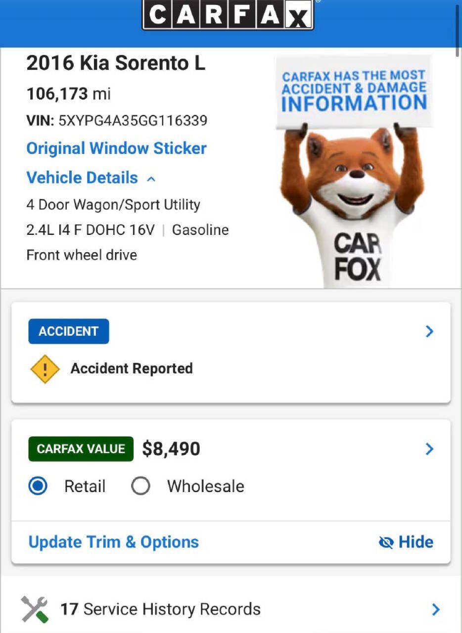 Used 2016 Kia Sorento L FWD image 16