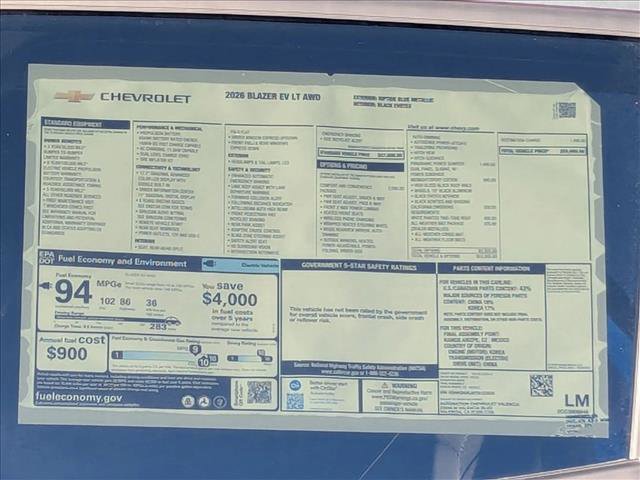 New 2026 Chevrolet Blazer EV LT image 18