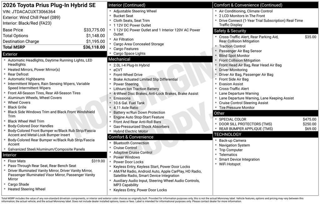 New 2026 Toyota Prius Plug-In Hybrid image 64