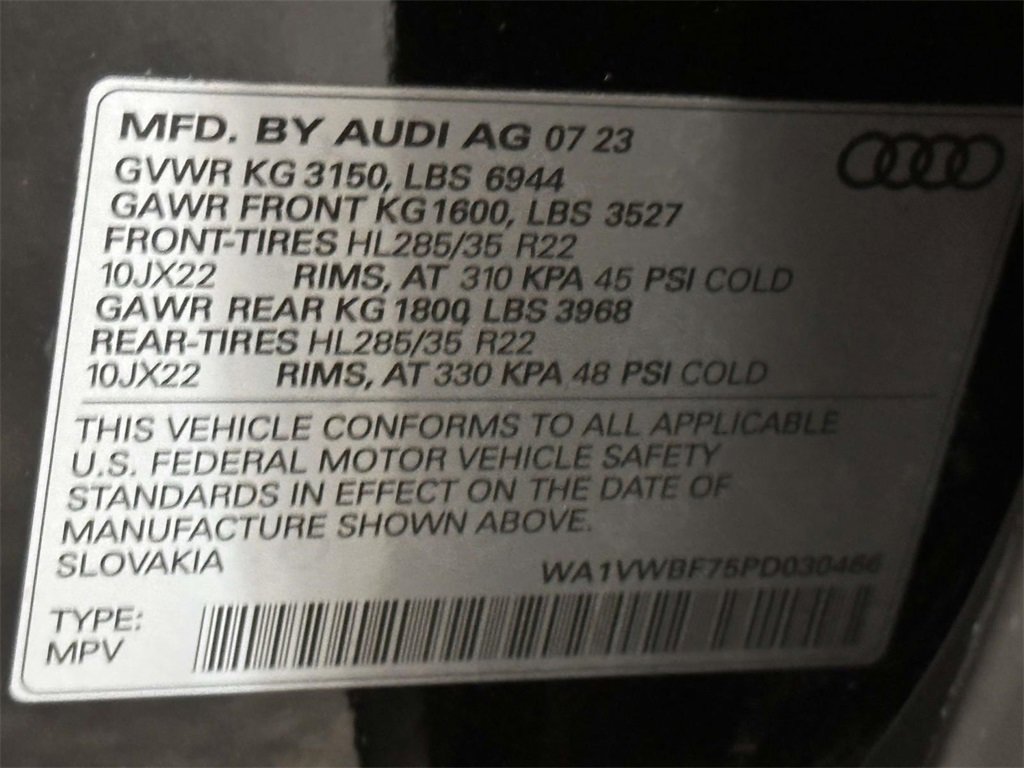 Used 2023 Audi SQ7 Prestige w/ Prestige Package image 35