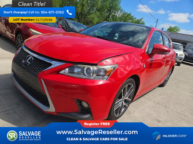 Used 2014 Lexus CT 200h w/ F Sport w/Nuluxe Interior FWD image 3
