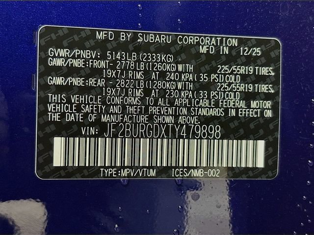 New 2026 Subaru Outback Limited XT image 33