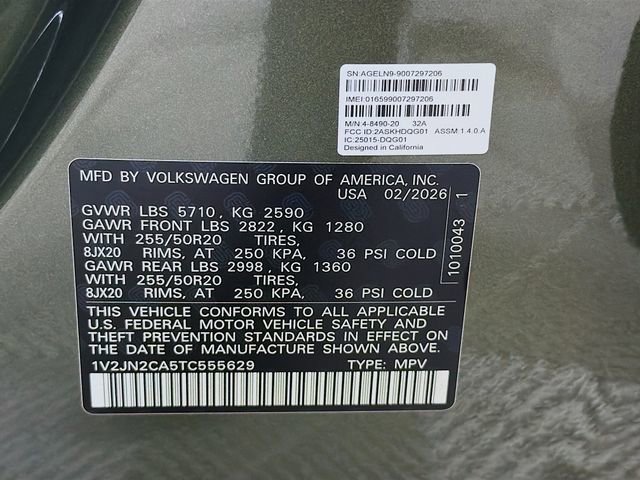 New 2026 Volkswagen Atlas SE FWD image 36