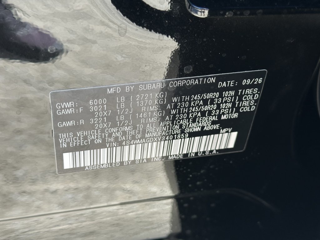 New 2027 Subaru Ascent Limited AWD/4WD image 37